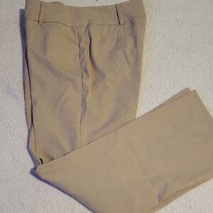 Wide Leg Women's Dress Pants in Beige
